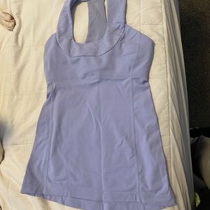 Lilac lululemon racerback yoga top